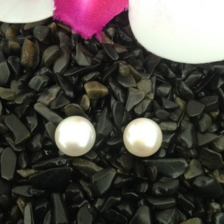Riečne perly náušnice 2